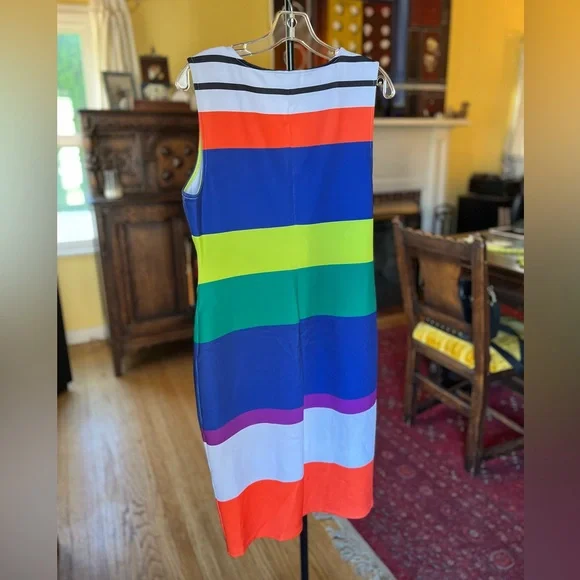 BOLD elements Multicolor Striped Mini Dress - Picture 2 of 4